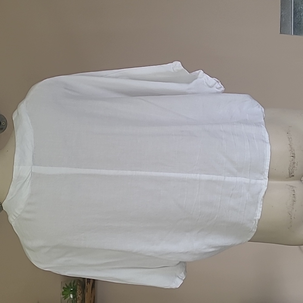 Button Down Cropped Tee - image 4